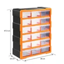Small parts organizer - 18 compartments