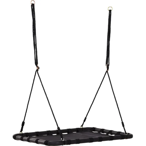 "Nest swing children's swing outdoor swing garden swing up to 100 kg load capacity black 100 x 76 x 4 cm image"