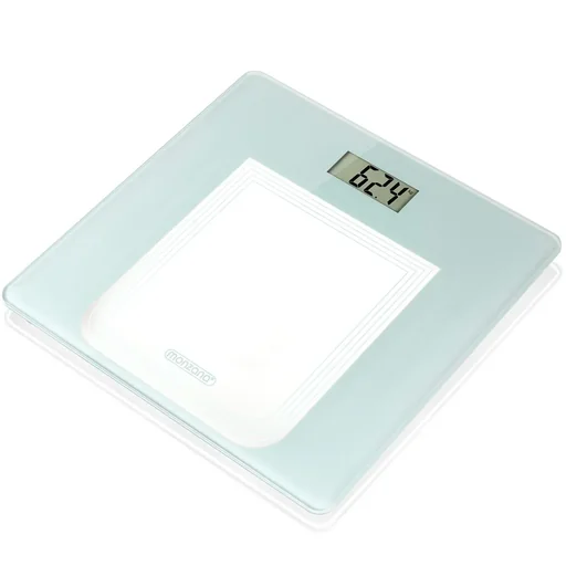 "Digital bathroom scale with DM image"