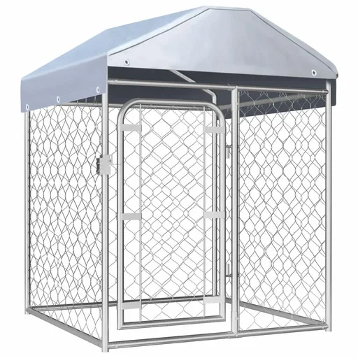 "Outdoor dog house with roof 100x100x125 cm image"
