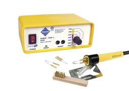 Brandstation met standaard, Hout-/ Kurk-/ Leder- en brandmalstation