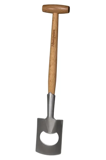 "Spade Leisure spade, bottle opener, wooden handle with T-piece image"