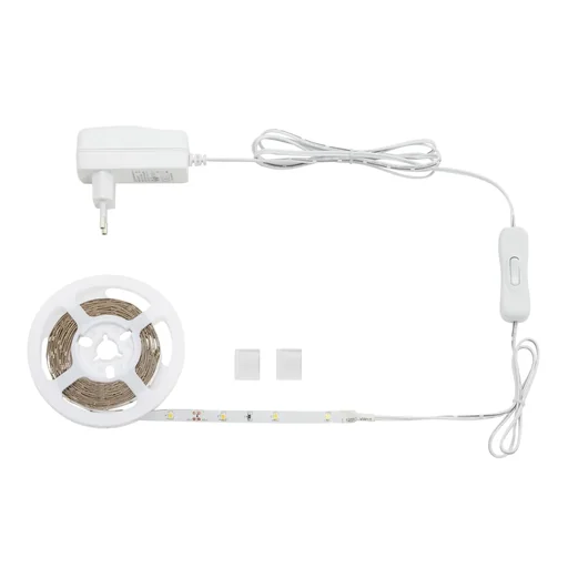 "LED strip, 3 m, white, 90 LEDs, 3,000 K, 10 watts image"