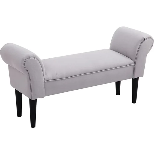 "Bedroom bench, grey image"