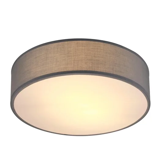 "Ceiling light - grey - fabric - Ø38cm image"