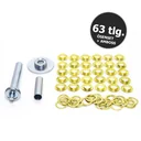Eyelet set 63-piece with anvil