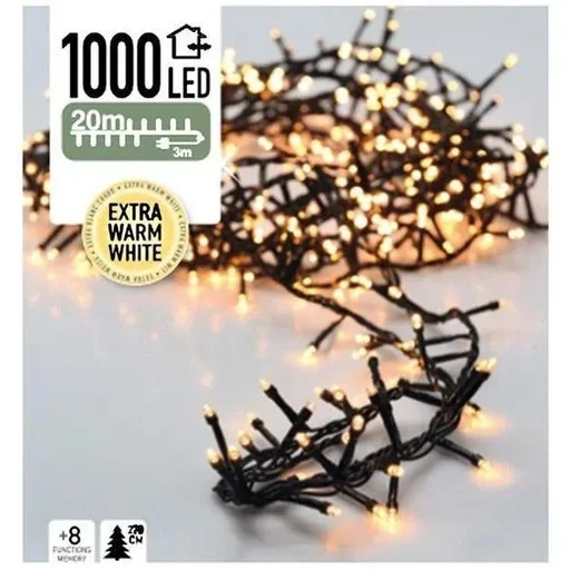 "Christmas tree lights 20m 1000 extra warm white LEDs image"