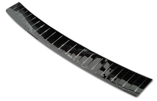 "Stainless steel loading sill protector, VW Touran II /TYPE 5T, 2015> - high-gloss black. OEM quality image"