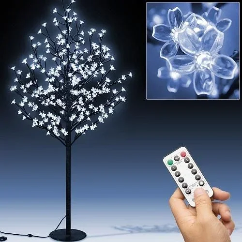 "Cherry blossom tree with 200 LEDs, 220 cm for indoor/outdoor use image"