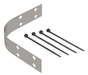 Kink protection for gutter heating cables