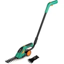 Accu grass and shrub shears with handle and wheels - 85 cm - Includes battery and charger