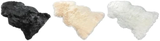 "Lambskin in animal shape Beal, black, 100-105 cm long image"