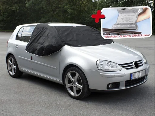 "Windscreen cover for cars - universal, magnetic + wiper blade sharpener 3 in 1 image"