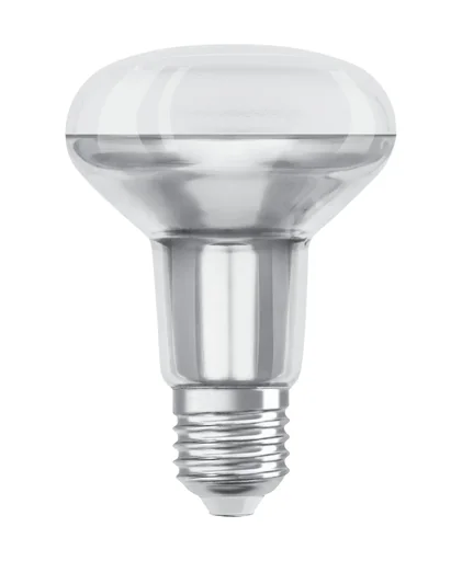 "LED STAR reflector lamp R80 with 9.1 watts, E27, warm white, 36° image"