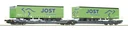 Double-pocket articulated wagon T3000e, CEMAT