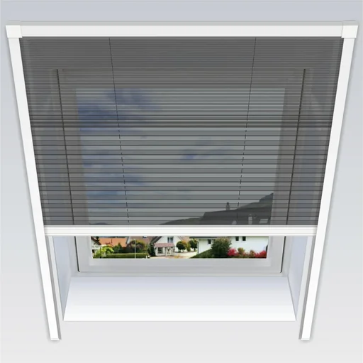 "Uno insect screen pleated blind, 114 x 160 cm for roof windows image"