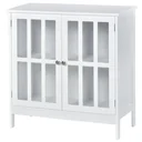 Kitchen cabinet display cabinet with 2 doors bathroom cabinet MDF acrylic
