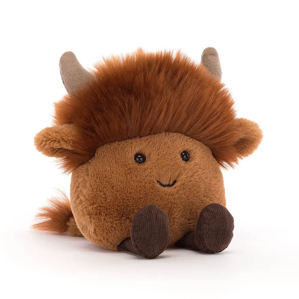 "Jellycat Knuffel - Amuseabean Highland Cow image"