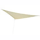 Sun sail (beige) triangles 5x5x5 m HDPE - breathable