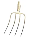 Manure fork forged from one piece with 4 tines