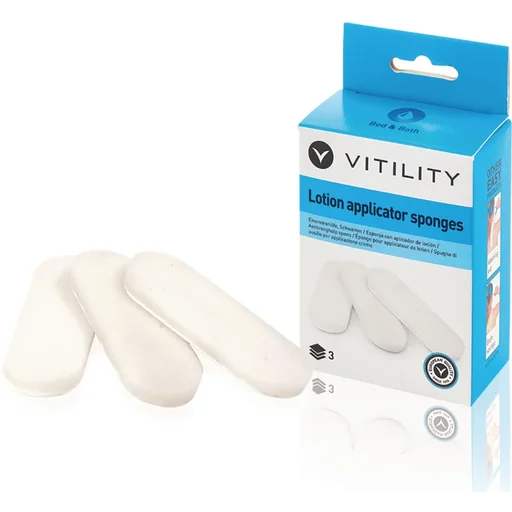 "Body care aid - sponges for applying lotions image"