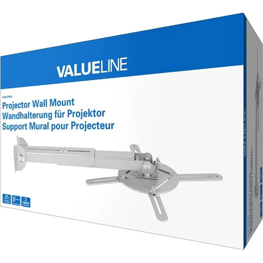 "Wall mount for projector fully movable 10 kg silver image"