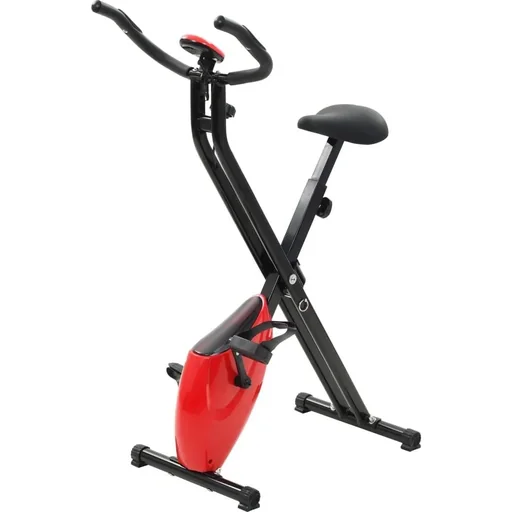 "Magnetic exercise bike X-bike with heart rate monitor black and red image"