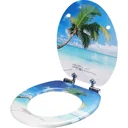 MDF toilet seat with soft close Beach