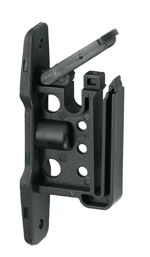 "Clip insulator "Easy Tape" for tape and rope, color black, 25 pieces in a bag image"