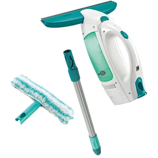 "Cordless window vacuum "Dry & Clean" with spray, handle and washer + FREE window spray 500 ml image"