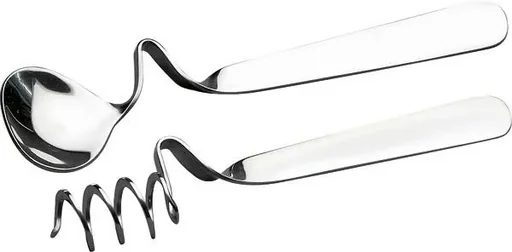 "Breakfast cutlery, honey and jam spoon for hanging, set, 2-piece, stainless steel image"