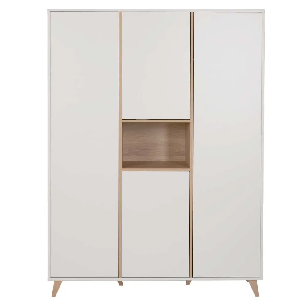 "Quax Loft 3 deurs kledingkast wit image"