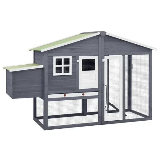 "Chicken coop with nesting box solid vur image"