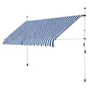 Clamp awning blue/white 400cm