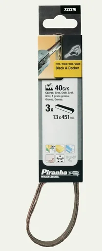 "Schleifbänder K40, 13 x 455 mm, 3er Set image"