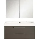 Shallow bathroom furniture 100cm - anthracite