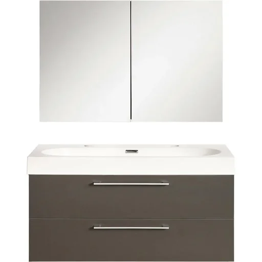 "Shallow bathroom furniture 100cm - anthracite image"