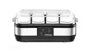 Yogurt maker “JG 40”, 8 portion containers, 150 ml each, stainless steel, 40 watts