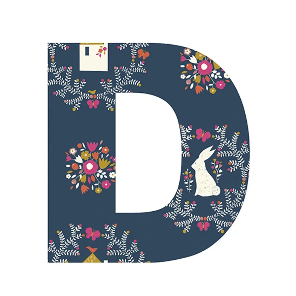 "Lilipinso sticker letter gebloemd D image"
