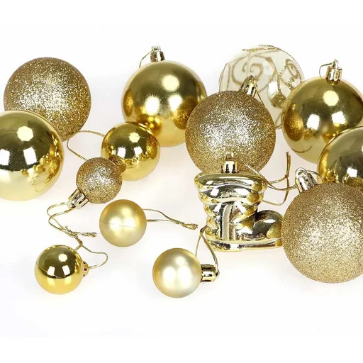 "Christmas balls gold 102 pcs. image"