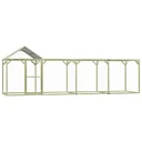Chicken coop 6x1.5x2 m impregnated