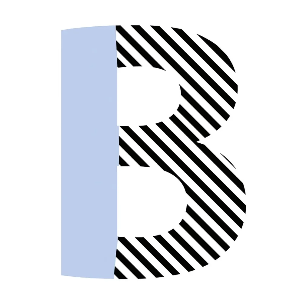 "Lilipinso muursticker vrolijke letter B image"