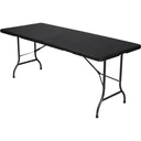 Folding table - in rattan look - 180 x 75 x 74 cm