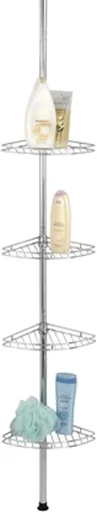 "Telescopic shower corner stainless steel image"