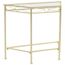 Side table vintage style 87x34x73 cm metal gold