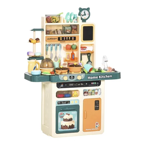 "Children's kitchen toy with accessories 113 piece play kitchen musical functions toy set toy kitchen for 3 6 years image"