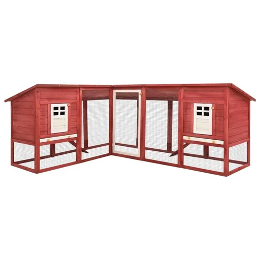 "Rabbit hutch with outdoor run image"