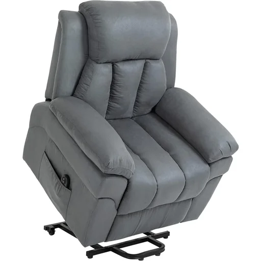 "Electric TV chair, recliner chair, recliner chair with stand-up aid, grey, 96 x 93 x 105 cm image"