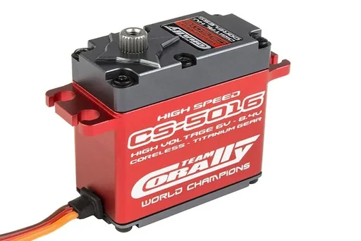"High Speed ​​Servo CS-5016 - High Voltage - Coreless Motor - Titanium Gears - Ball Bearing - Aluminum Housing image"