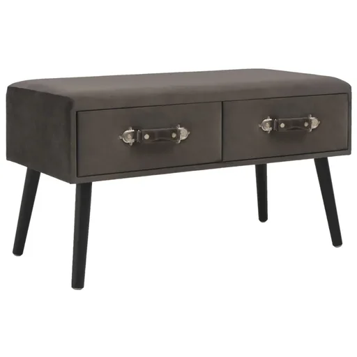"Coffee table 80x40x46 cm velvet grey image"